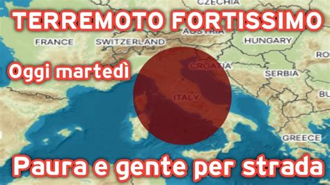 Secondo Fa Un Forte Terremoto Ha Colpito L Italia Oggi Marted