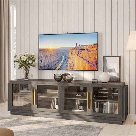 Amazon BELLEZE 70 TV Stand For TVs Up To 75 Modern TV Cabinet