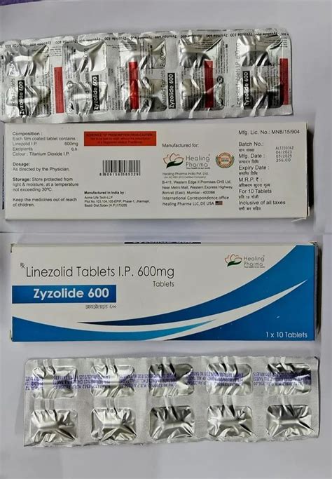 Zyzolide Linezolid Tab Ip Mg Packaging Size X At Rs