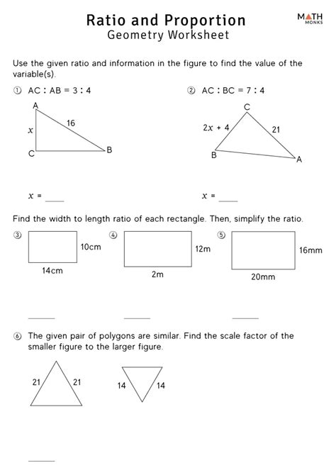 Ratio And Proportion Worksheets Math Monks Worksheets Library