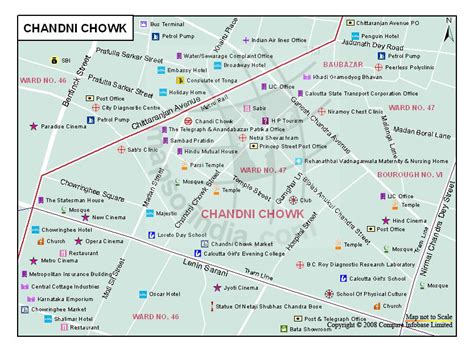 Chandni Chowk Map, Kolkata - Maps Of India