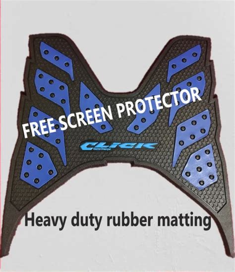 Heavy Duty Blue Rubber Matting For Honda Click I Or I With Free