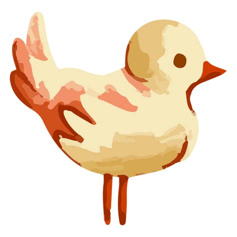 Diseño Png Y Svg De Lindo Pollo En Acuarela Para Camisetas