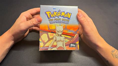 Opening A Booster Box Of Pokemon The Movie Topps Cards YouTube