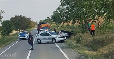 Accident în lanț cu victimă în județul Satu Mare O mașină a ajuns în