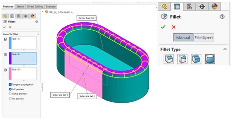 Full Round Fillet In SOLIDWORKS