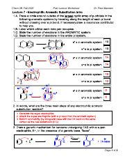 Chem 3B Fall 2023 Post Lecture Worksheet By Dr Pete Marsden Course Hero