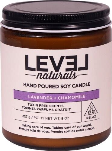 Level Naturals Lavender Chamomile Hand Poured Soy Candle Oz Kroger