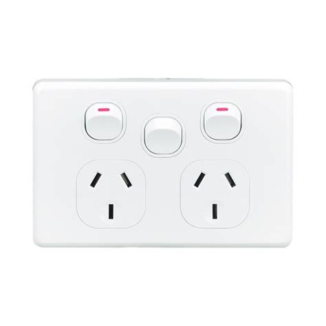 china customized double powerpoint  light switch factory