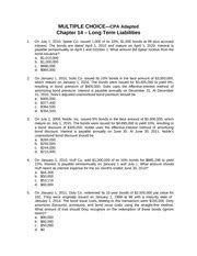 CPA Adapted Test Questions Answers For Chapter 14 24 MULTIPLE