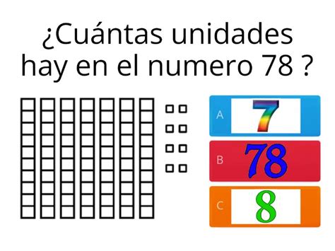 Unidades Y Decenas Quiz