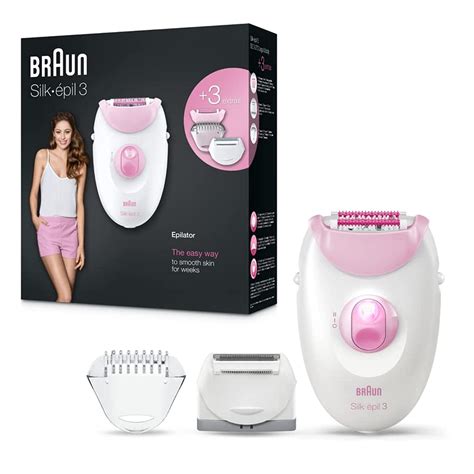 Braun Silk Epil Epilator With Shaver Head Trimmer And Massage