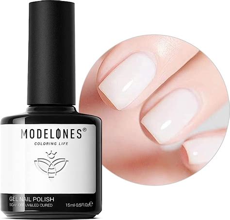 Modelones Vernis Semi Permanent Blanc Laiteux Ml Vernis Gel Semi