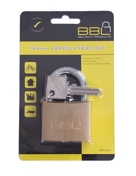 Locks BBL Standard Brass 50mm Padlock