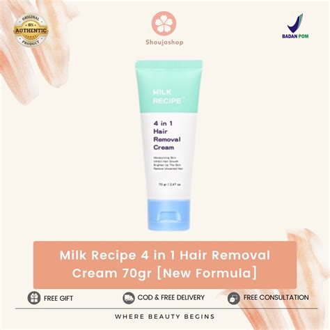 Jual Milk Recipe In Hair Removal Cream Gr New Formula Shopee