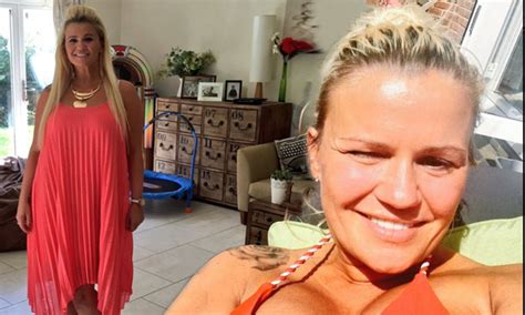 Kerry Katona Puts On A Very BUSTY Display In Orange Bikini On Twitter