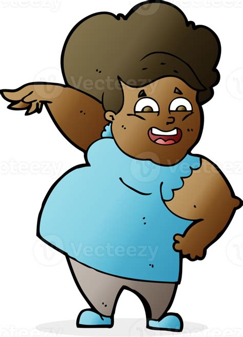 Cartoon Overweight Woman Png