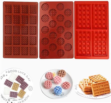 Amazon Hycsc Pack Waffle Silicone Mold Cavity Square Waffle