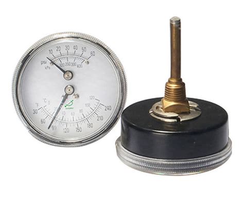 Dial Pressure Gauge And Thermometer WHT 1B Shanghai QualityWell