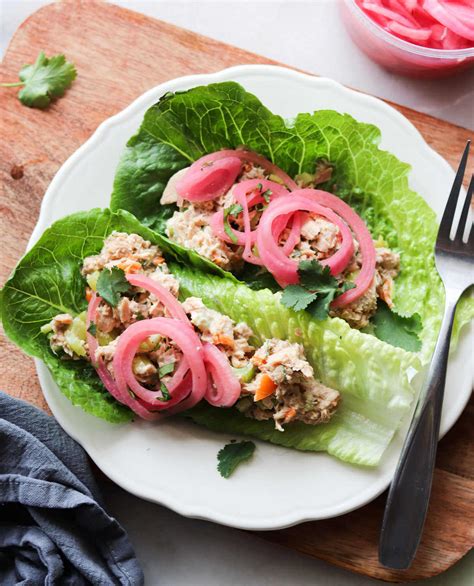 Spicy Tuna Salad Lettuce Wraps - Whole30, Keto - Cook At Home Mom