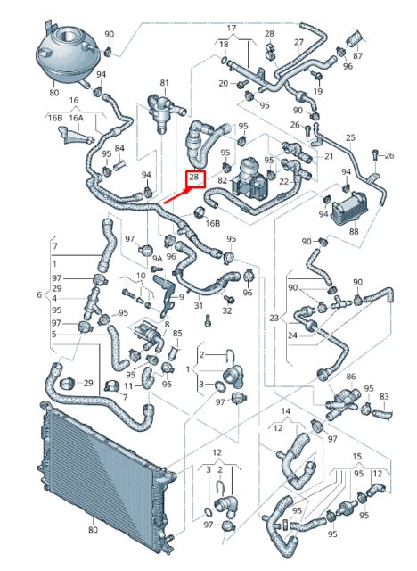 Audi Q U Coolant Hose With Coolant Regulator N A Genuine For