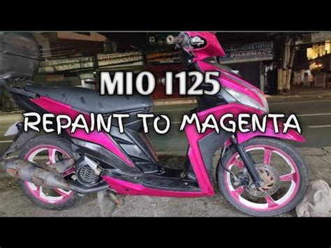 YAMAHA MIO I125 REPAINT TO MAGENTA YouTube