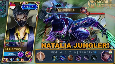 JUNGLER HANZO VS JUNGLER NATALIA MUSUH MAKSA PICK NATALIA BUAT COUNTER