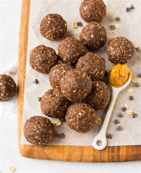 Chocolate Peanut Butter Protein Balls No Bake Wellplated