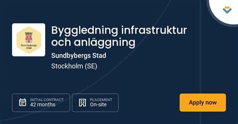 Byggledning infrastruktur och anläg