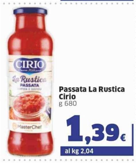 Cirio Passata La Rustica 680 G Offerta Di Ok Sigma