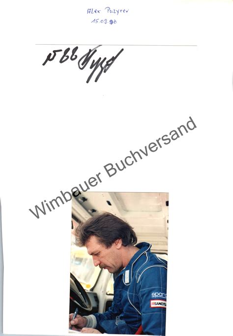 Original Autogramm Alex Puzyrev Racing Driver Autograph Signiert