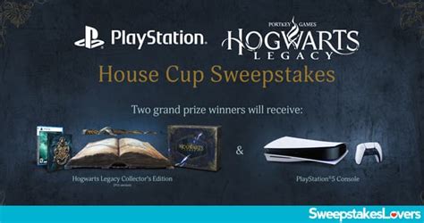 Hogwarts Legacy House Cup Sweepstakes 2023