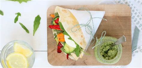 Piadina Met Gegrilde Groenten En Mozzarella FitGirl