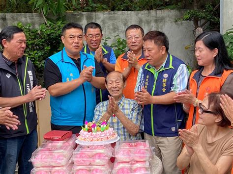 榮民林夢詩與彭伯良百歲壽誕 榮服處齊慶賀 國軍退除役官兵輔導委員會 金門縣榮民服務處