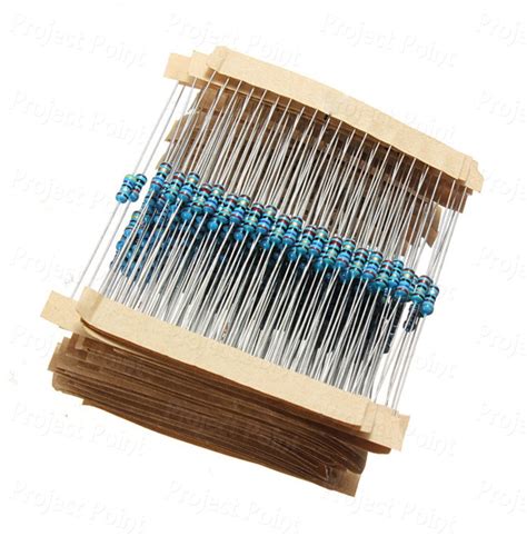 Resistors Pack 61 Values Assorted Metal Film Resistor 1 0 25W 610