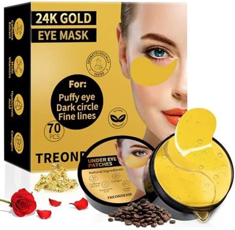 Elite Essentials 24k Gold Eye Mask Under Eye Patches For Dark Circles Puffiness