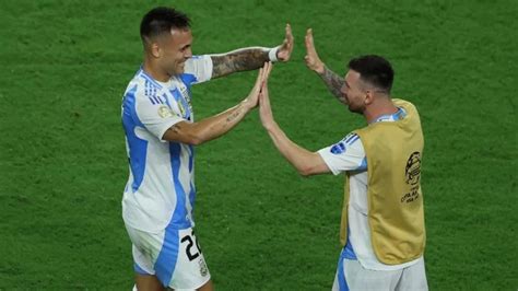 No Se Vio Así Celebró Messi El Gol De Lautaro Martínez En La Final De La Copa América