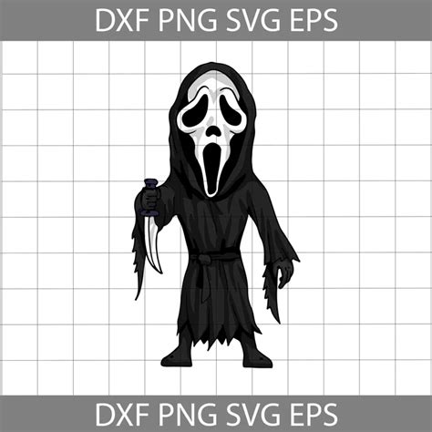 Ghostface Scream Svg Ghost Svg Movie Character Svg Halloween Svg H