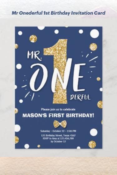 Free Mr Onederful Birthday Party Invitation Templates For Word Artofit