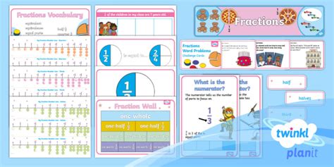 Planit Maths Y2 Fractions Display Pack Teacher Made