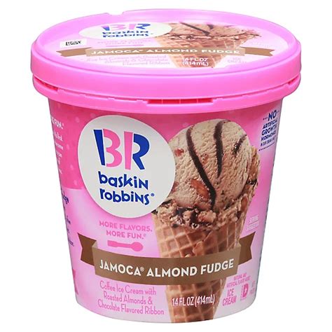 Baskin Robbins Ice Cream Jamoca Almond Fudge 14 Fl Oz Albertsons