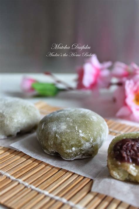 Matcha Daifuku Asian Desserts Mochi Recipe Matcha