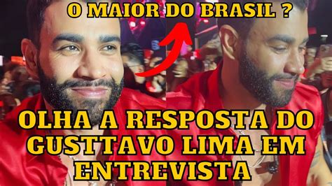 Gusttavo Lima responde como lida elogios e críticas e como é ser o