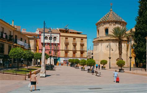 Plaza de San Miguel square, in Lucena, Spain | Stock image | Colourbox