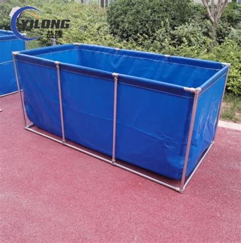 Fish Breeding Customized Steel Frame Pvc Reinforced Tarpaulin Portable