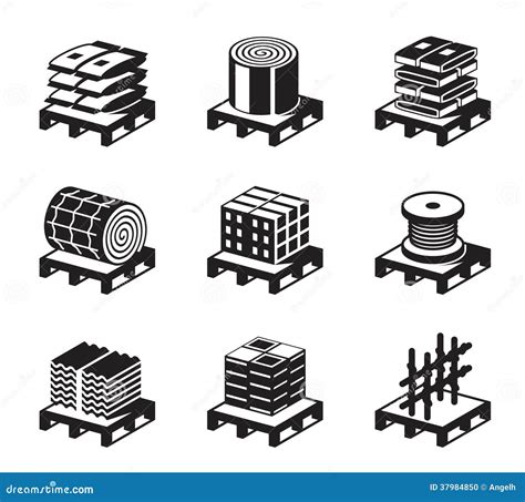 Construction materials stock vector. Illustration of icon - 37984850