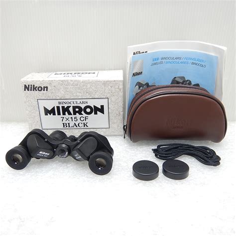 目立った傷や汚れなし美品Nikon ニコン ミクロン 7x15 CF ブラック 双眼鏡 7倍 BINOCULARS MIKRON 7