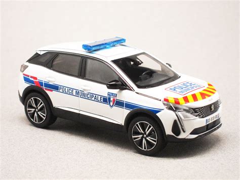 Peugeot 3008 Police Municipale 2023 Norev 143e Minicarweb