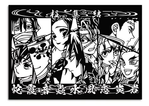 Cuadros Retablos Hashira Pilares Kimetsu No Yaiba X Cms Mercadolibre