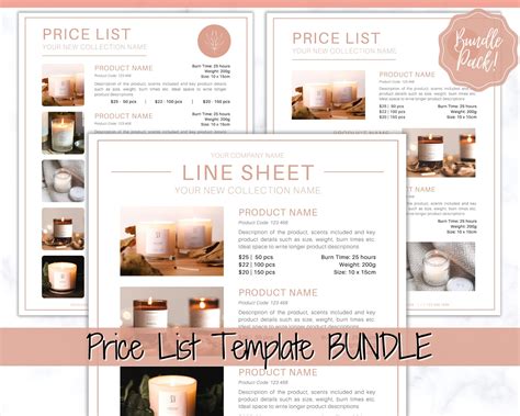 Canva Line Sheet Template